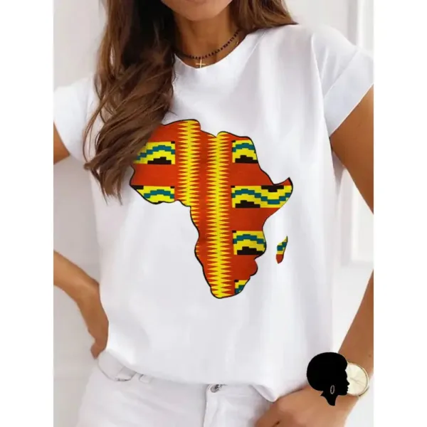 T-shirt design carte Afrique