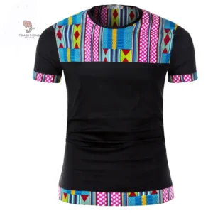 T Shirt Africain pour homme, style traditionnel