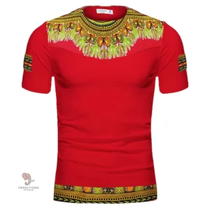 Vêtement africain pour homme à col ouvert