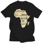 T-Shirt Coton avec design de l'Afrique