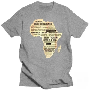 T-Shirt avec illustration carte de l'Afrique