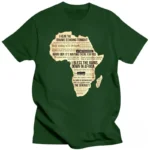 Design graphique du continent africain sur T-Shirt