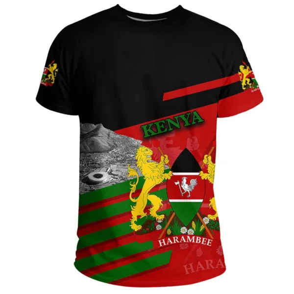 T-Shirt en coton avec drapeau du Kenya