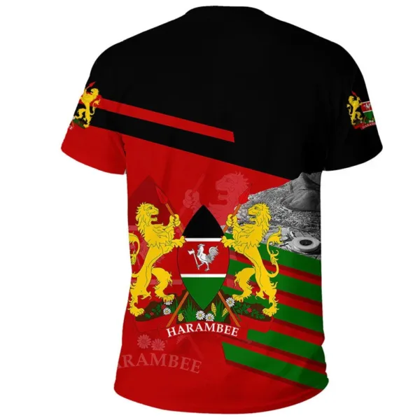 T-Shirt graphique drapeau du Kenya