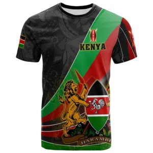 Drapeau du Kenya sur T-Shirt