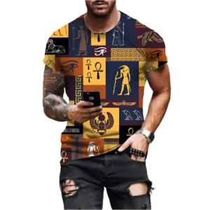 T-Shirt égyptien au design inspiré de l'Afrique