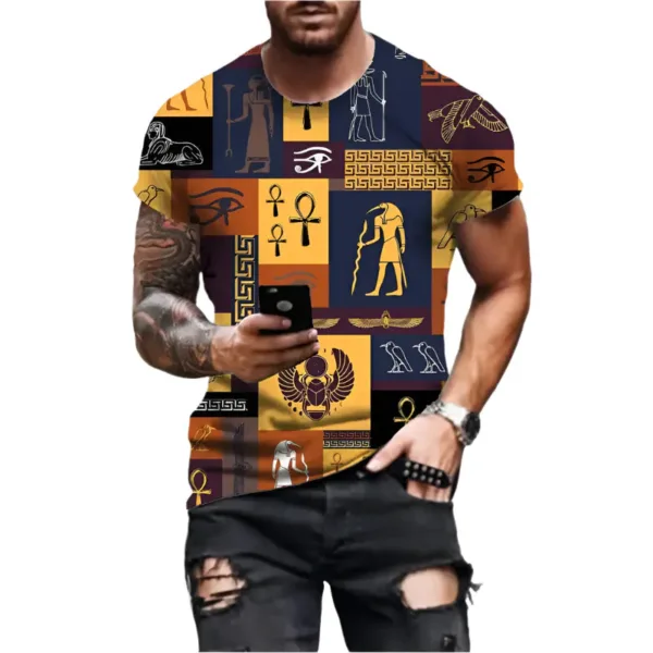 t-shirt-egyptien-1 T-Shirt égyptien au design inspiré de l'Afrique