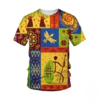 T-shirt ethnique africain coloré et stylé