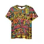 T-shirt africain avec graphisme inspiré des traditions