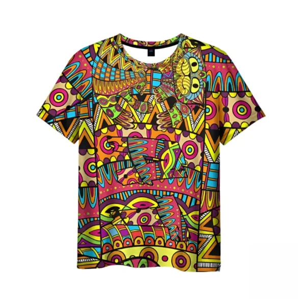 T-shirt africain avec graphisme inspiré des traditions