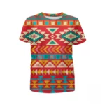 T-shirt ethnique africain coloré et stylé - vue 3
