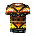 T-shirt africain pour hommes aux motifs traditionnels