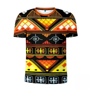 T-shirt africain pour hommes aux motifs traditionnels