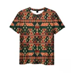 T-shirt ethnique coloré pour un style décontracté
