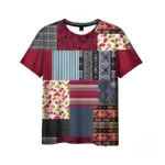 T-shirt africain orné de motifs culturels vibrants