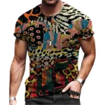 T Shirt Mode Homme avec Touches Culturelles