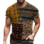 T Shirt Homme avec Design Traditionnel Africain