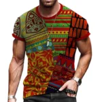 T Shirt avec Style Africain pour Hommes