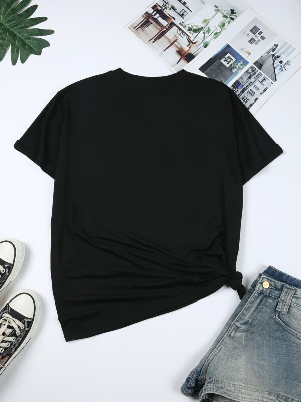 T-shirt femme en coton noir africain
