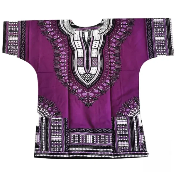T Shirt Homme en Tissu Wax Africain - vue 2