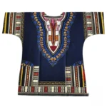 T Shirt Homme en Tissu Wax Africain - vue 3