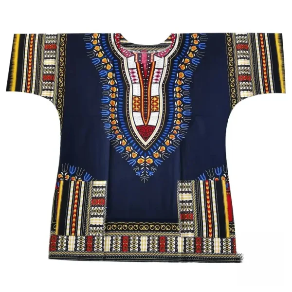 T Shirt Homme en Tissu Wax Africain - vue 3