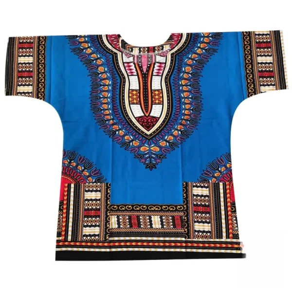 T Shirt Homme en Tissu Wax Africain - vue 4