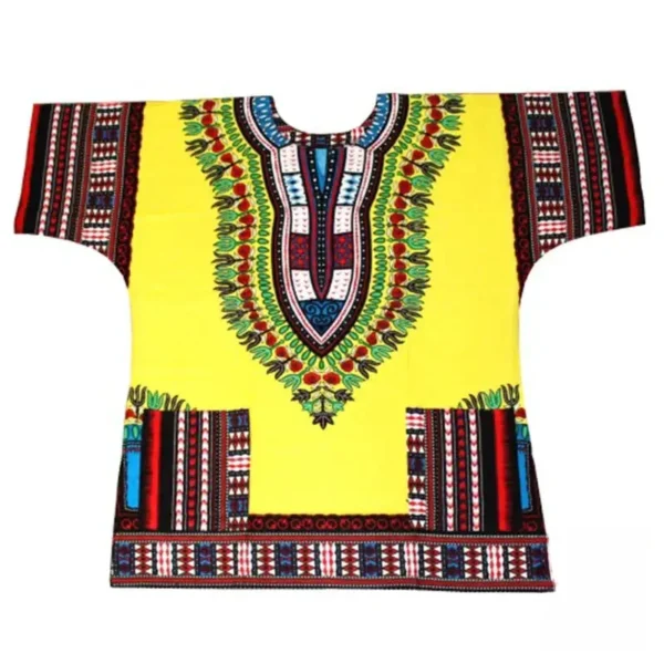 T Shirt Homme en Tissu Wax Africain - vue 5