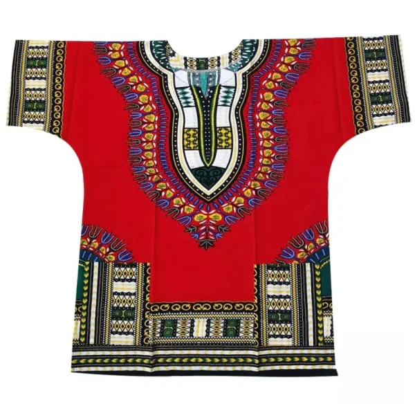 T Shirt Homme en Tissu Wax Africain - vue 7