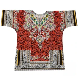 T Shirt en wax, motif traditionnel