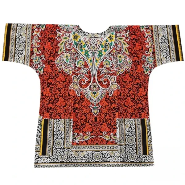 T Shirt en wax, motif traditionnel