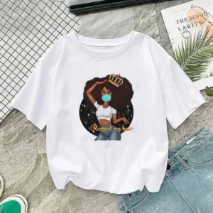 T Shirt Imprimé Africain Femme