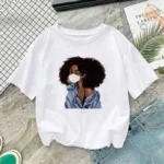 T Shirt Femme Imprimé Style Africain