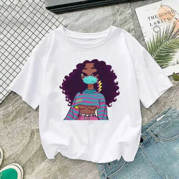 T shirt africain pour femme, mode unique