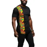 T-Shirt Africain Imprimé pour Homme