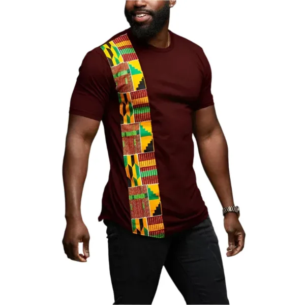 T-Shirt Imprimé avec Style Africain