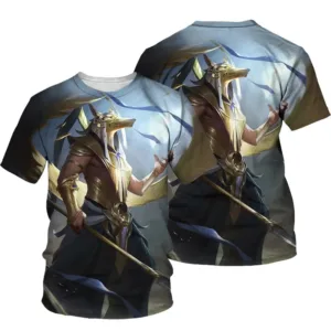 T-Shirt Anubis, illustration inspirée de l'Égypte ancienne