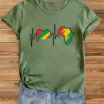 Haut tendance aux motifs africains