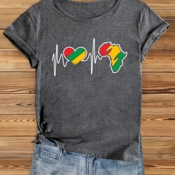 T-Shirt féminin avec imprimé culturel