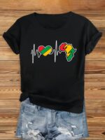 T-Shirt élégant avec motifs africains