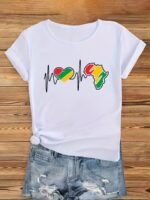 T-Shirt féminin tendance africaine