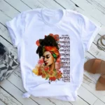 T-shirt femme aux motifs africains vibrants