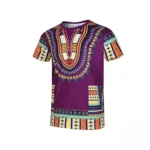 T-shirt homme motif africain en tissu léger