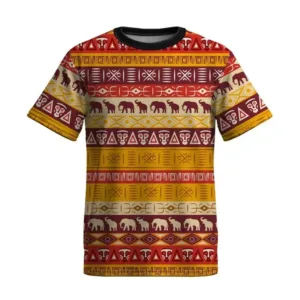 T-shirt motif tribal pour style ethnique