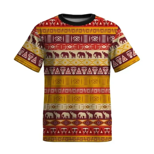 T-shirt motif tribal pour style ethnique