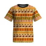 T-shirt coloré inspiration tribale