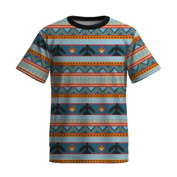 T-shirt tendance avec motifs culturels
