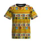 T-shirt à motifs traditionnels africains