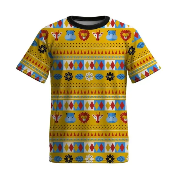 T-shirt à motifs traditionnels africains