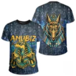 T-shirt tendance avec œil d'Anubis stylisé